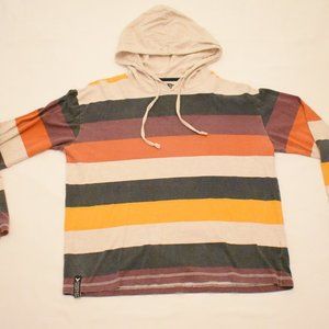 Multicolored Long Sleeve Shirt With Hood